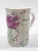 London Home Thank You 4 1/4" Tall Ceramic Coffee Mug Cup