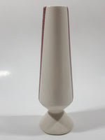 Red Ukrainian Pattern 6" Tall Ceramic Bud Vase