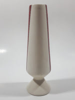 Red Ukrainian Pattern 6" Tall Ceramic Bud Vase