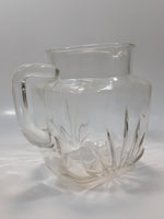 Vintage 1950s Federal Glass Star Base Pattern Water Pitcher Jug 5 1/2" Tall