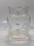 Vintage 1950s Federal Glass Star Base Pattern Water Pitcher Jug 5 1/2" Tall