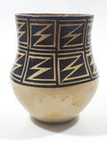 Vintage Acoma New Mexico 4 3/4" Tall Pottery Vase Signed Anita Lowden