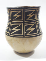 Vintage Acoma New Mexico 4 3/4" Tall Pottery Vase Signed Anita Lowden