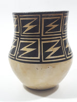 Vintage Acoma New Mexico 4 3/4" Tall Pottery Vase Signed Anita Lowden