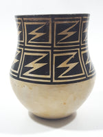 Vintage Acoma New Mexico 4 3/4" Tall Pottery Vase Signed Anita Lowden