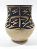 Vintage Acoma New Mexico 4 3/4" Tall Pottery Vase Signed Anita Lowden