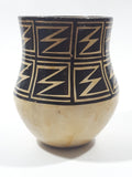Vintage Acoma New Mexico 4 3/4" Tall Pottery Vase Signed Anita Lowden