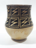 Vintage Acoma New Mexico 4 3/4" Tall Pottery Vase Signed Anita Lowden