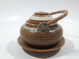 Vintage Japanese Clay Teapot And Saucer Set