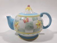 Oneida "Rainbow Garden" Patchwork Quilt Butterfly and Flower Pattern Tea Pot