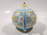 Oneida "Rainbow Garden" Patchwork Quilt Butterfly and Flower Pattern Tea Pot