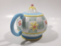 Oneida "Rainbow Garden" Patchwork Quilt Butterfly and Flower Pattern Tea Pot