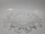 Mikasa Christmas Story Frosted Glass Child Throwing Snow Balls with Trees Embossed Glass Frilled Edge 10" Candy Dish