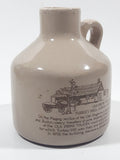 Vintage Old Prime Tavern Turkey Hill Lower Canada 1837-1858 Fine Syrup 4 1/2" Tall Stoneware Bottle Jug