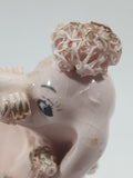 Vintage 1950s Shafford 6A432 Hand Decorated Pink Spaghetti Poodle 5" Tall Small Cosmetic/Lipstick Holder Made in Japan