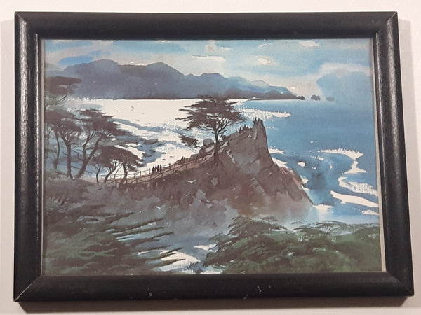 Rare Vintage Midway Point No. 119 Painting Print Watercolor By Art Riley 5" x 7"