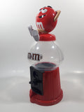 M&M's Red Character Lounging 11 1/2" Tall Plastic Gumball Machine Coin Bank