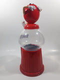 M&M's Red Character Lounging 11 1/2" Tall Plastic Gumball Machine Coin Bank