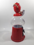 M&M's Red Character Lounging 11 1/2" Tall Plastic Gumball Machine Coin Bank