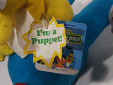 1990 Applause Jim Henson Sesame Street Big Bird in Blue Airplane 12" Stuffed Toy Hand Puppet Character with Tags
