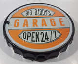 LED Signs Big Daddy's Garage Open 24/7 Neon Look 12" Bottle Cap Shaped LED Wall Decor Sign New in Box