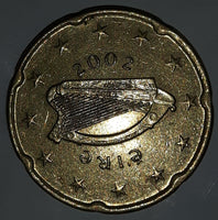 2002 Ireland Euro 20 Cent Coin