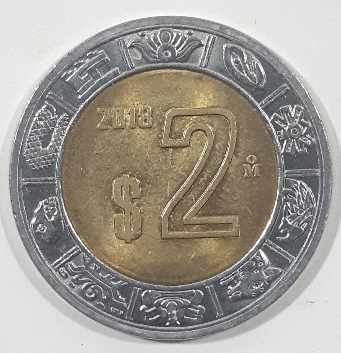 2018 Mexico Two 2 Peso Coin – Treasure Valley Antiques & Collectibles