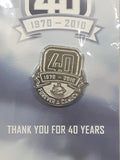 1970 - 2010 Vancouver Canucks 40th Anniversary Forever A Canuck Metal Lapel Pin New in Package