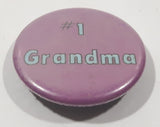 #1 Grandma Purple 1 3/4" Round Button Pin