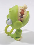 2018 Hasbro FurReal Little Big Bites Series 2 Green Dinosaur 2 1/4" Tall Toy Figure with Drumstick Bone Accessory