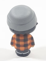 RTR-PW Ryan's World Ryan Grey Cap Orange and Black Checkered Jacket 2" Tall Toy Figure