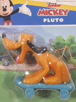 2022 Just Play Disney Junior Mickey Mouse Funhouse Pluto On Skateboard 2" Tall Toy Figure New in Package