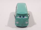 Disney Pixar Cars VW Bus Fillmore Volkswagen AG Groovy Love Flower Power Van Green Die Cast Toy Car Vehicle