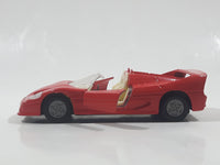 No. 8312 Ferrari F50 Convertible Red Pull Back 4 3/8" Long Die Cast Toy Car Vehicle with Opening Doors