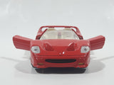 No. 8312 Ferrari F50 Convertible Red Pull Back 4 3/8" Long Die Cast Toy Car Vehicle with Opening Doors