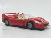 No. 8312 Ferrari F50 Convertible Red Pull Back 4 3/8" Long Die Cast Toy Car Vehicle with Opening Doors