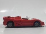 No. 8312 Ferrari F50 Convertible Red Pull Back 4 3/8" Long Die Cast Toy Car Vehicle with Opening Doors