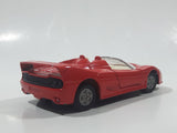 No. 8312 Ferrari F50 Convertible Red Pull Back 4 3/8" Long Die Cast Toy Car Vehicle with Opening Doors