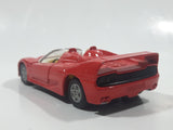 No. 8312 Ferrari F50 Convertible Red Pull Back 4 3/8" Long Die Cast Toy Car Vehicle with Opening Doors