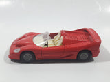 No. 8312 Ferrari F50 Convertible Red Pull Back 4 3/8" Long Die Cast Toy Car Vehicle with Opening Doors