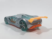 2013 Hot Wheels Road Rockets Impavido 1 Silver Die Cast Toy Car Vehicle