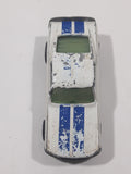 Vintage 1982 Hot Wheels Mustang Stocker Enamel White Die Cast Toy Car Vehicle