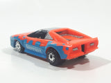 Vintage 1986 Matchbox Burnin Key Cars Ferrari Orange and Blue Die Cast Toy Car Vehicle