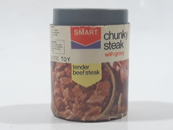 Vintage SMART Chunky Steak With Gravy Miniature 1 1/2" Tall Plastic Toy Food Can