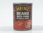 Vintage Heinz Beans With Pork In Tomato Sauce Miniature 1 1/2" Tall Plastic Toy Food Can