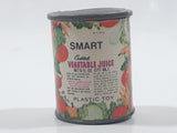 Vintage SMART Cocktail Vegetable Juice Miniature 1 1/2" Tall Plastic Toy Food Can