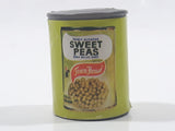 Vintage Town House Fancy Blended Sweet Peas Miniature 1 1/2" Tall Plastic Toy Food Can