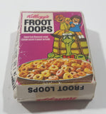 Vintage 1973 Kellogg's Froot Loops Sweet Fruit Flavoured Cereal "Pop Top" Turtle Miniature Box Play Food Toy