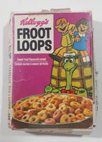 Vintage 1973 Kellogg's Froot Loops Sweet Fruit Flavoured Cereal "Pop Top" Turtle Miniature Box Play Food Toy