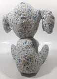 Blue Floral Pattern Elephant 11" Tall Stuffed Animal Toy